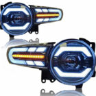 FJ Cruiser Оптика линзованная, с LED ДХО и динамичными поворотниками, черные, комплект - Доп. свет - TOYOTA - Toyota FJ Cruiser