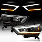 4Runner 14-20 Оптика линзованная LED ДХО с динамичным поворотником, черная, комплект - Доп. свет - TOYOTA - Toyota 4Runner