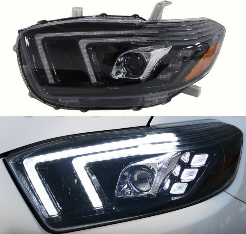 Highlander 2008-2010 Оптика диодная, ходовые огни - Доп. свет - TOYOTA - Toyota Highlander