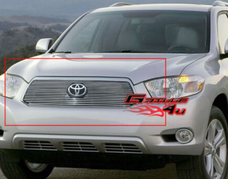 Highlander 08-10 Радиаторная решетка, полированный алюминий под хром - Экстерьер - TOYOTA - Toyota Highlander