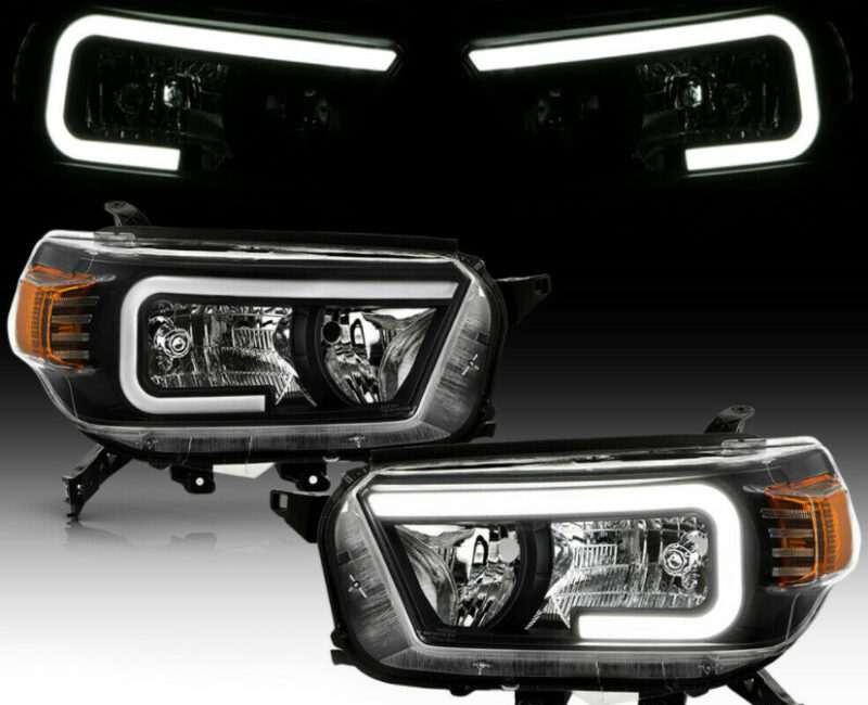 4Runner 10-13 Оптика под галоген, с LED ДХО, черная, комплект - Доп. свет - TOYOTA - Toyota 4Runner