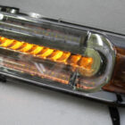 FJ Cruiser Оптика диодная, LED ДХО и динамичными поворотниками, с решеткой стиль Mercedes GT, черные, комплект - Доп. свет - TOYOTA - Toyota FJ Cruiser