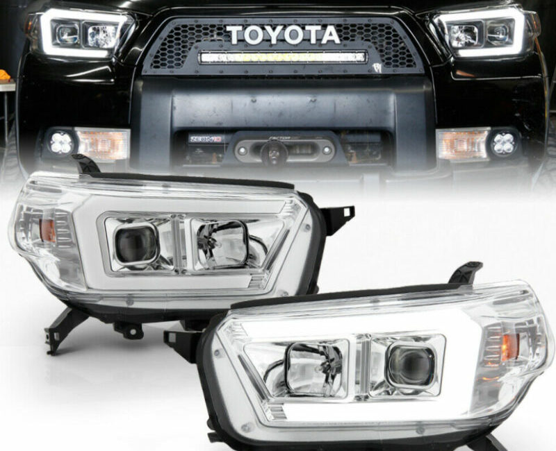 4Runner 10-13 Оптика линзованная, с LED ДХО, хром, комплект - Доп. свет - TOYOTA - Toyota 4Runner