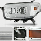 4Runner 10-13 Оптика линзованная, с LED ДХО, хром, комплект - Доп. свет - TOYOTA - Toyota 4Runner