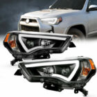 4Runner 14-20 Оптика линзованная, с LED ДХО, черная, комплект - Доп. свет - TOYOTA - Toyota 4Runner