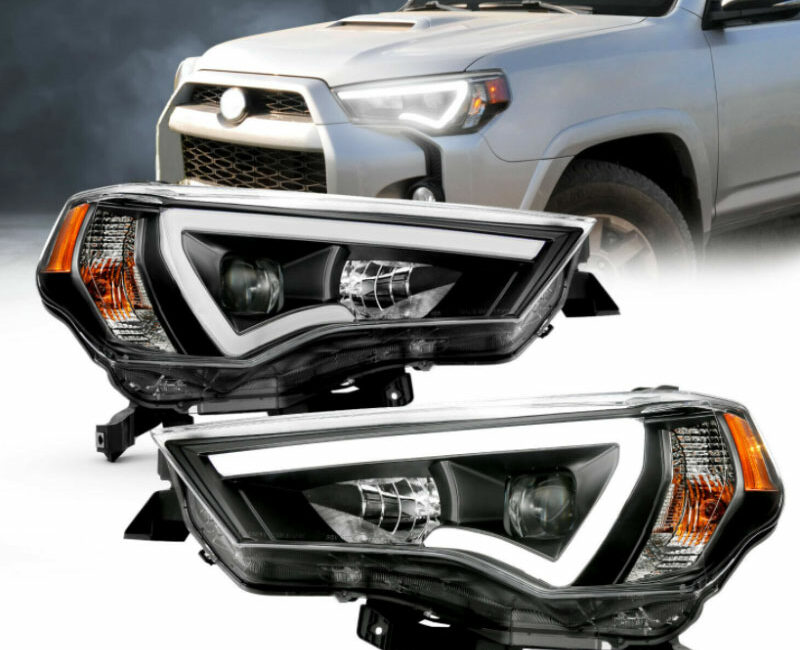 4Runner 14-20 Оптика линзованная, с LED ДХО, черная, комплект - Доп. свет - TOYOTA - Toyota 4Runner