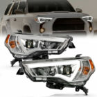 4Runner 14-20 Оптика линзованная, с LED ДХО, хром, комплект - Доп. свет - TOYOTA - Toyota 4Runner