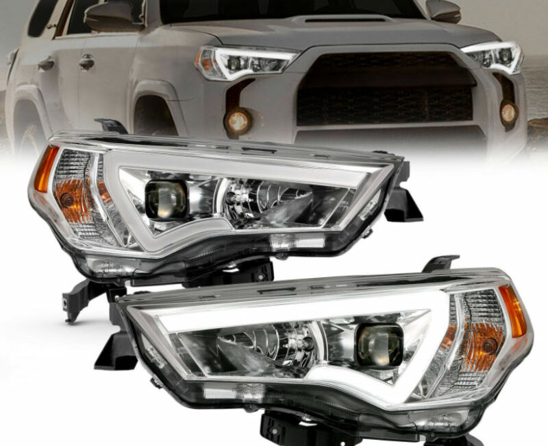 4Runner 14-20 Оптика линзованная, с LED ДХО, хром, комплект - Доп. свет - TOYOTA - Toyota 4Runner