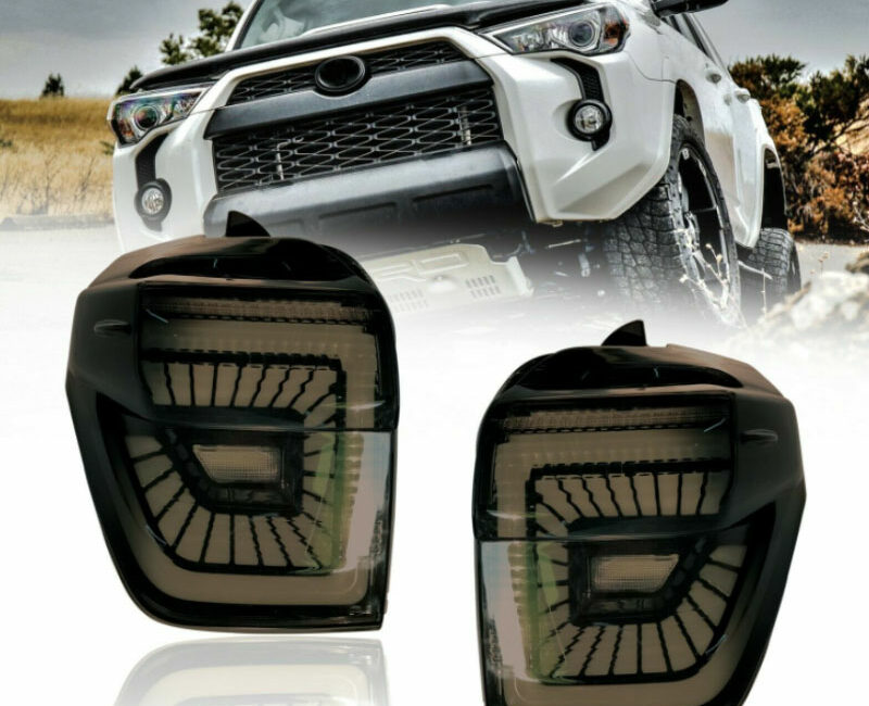 4Runner 2010- Фонари диодные, с последовательными поворотниками, дымчатые, комплект - Доп. свет - TOYOTA - Toyota 4Runner