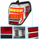 4Runner 14-20 Фонари диодные, хром с белыми трубками, комплект - Доп. свет - TOYOTA - Toyota 4Runner