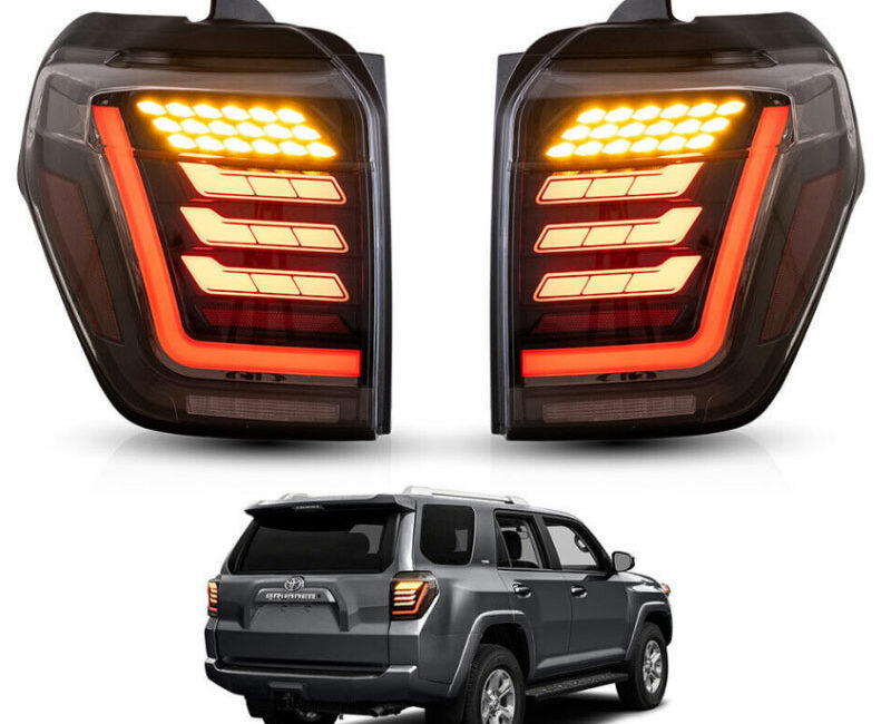4Runner 2014- Фонари диодные с динамичными поворотниками, красные, комплект - Доп. свет - TOYOTA - Toyota 4Runner
