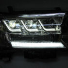 Land Cruiser 200 2015- Оптика диодная с LED ДХО и динамичными поворотниками, стиль LX, хром, комплект - Доп. свет - TOYOTA - Toyota Land Cruiser