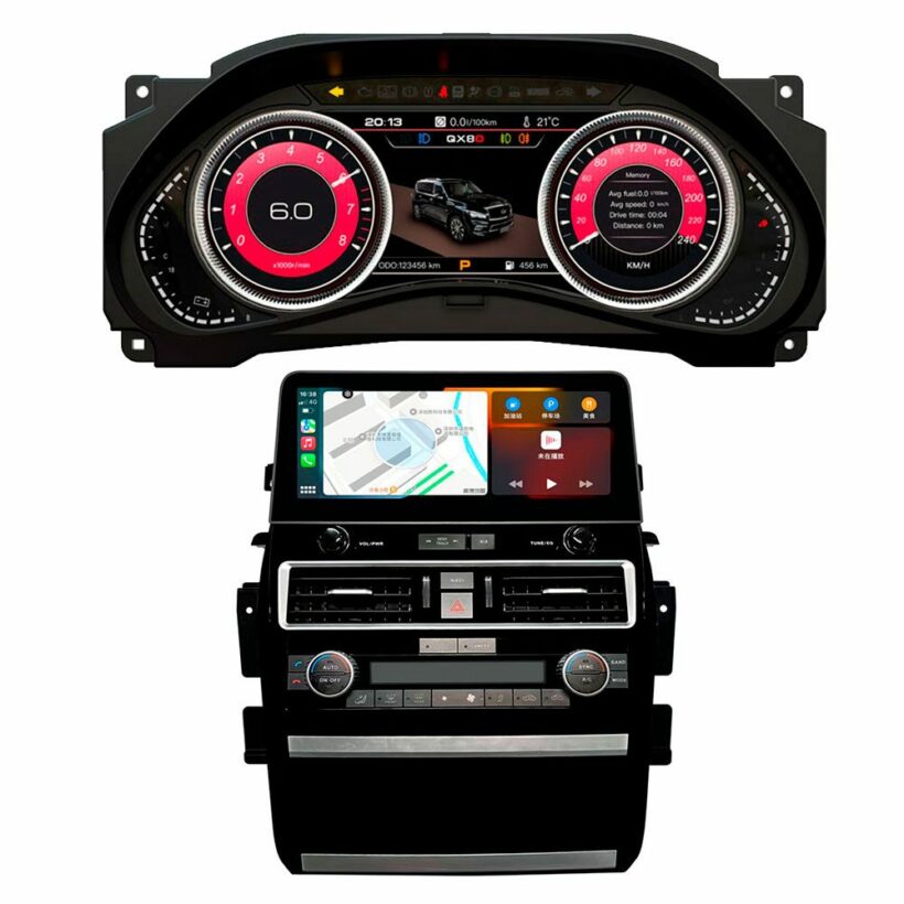 Приборная панель и Магнитола для Nissan Patrol Y62 (2010-2019) / Infiniti QX56 (2010-2013) / Infiniti QX80 (2013-2020) MegaZvuk FYTPRO-12551+LCD Экран 12,3″ - Интерьер - NISSAN - Nissan Patrol